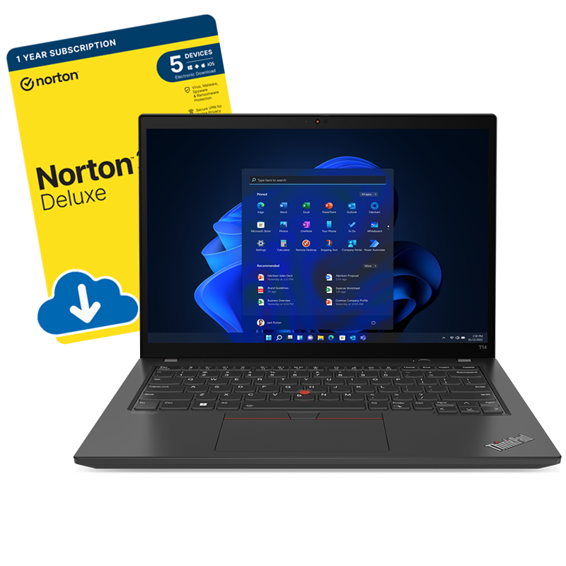 Lenovo ThinkPad T14-Front View-Norton-800x800