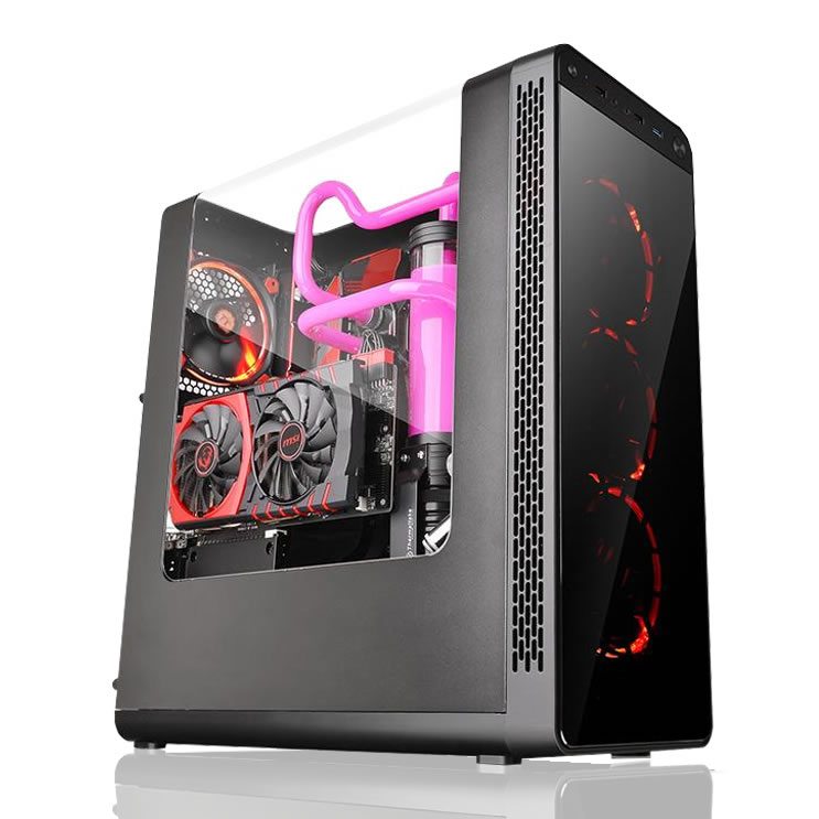 MESH Elite Z370 Liquid Cooled with Intel Core i3 8350K Unlocked Coffee Lake 4 Thread 4.0GHz, 8GB GeForce GTX 1070 Card GPU