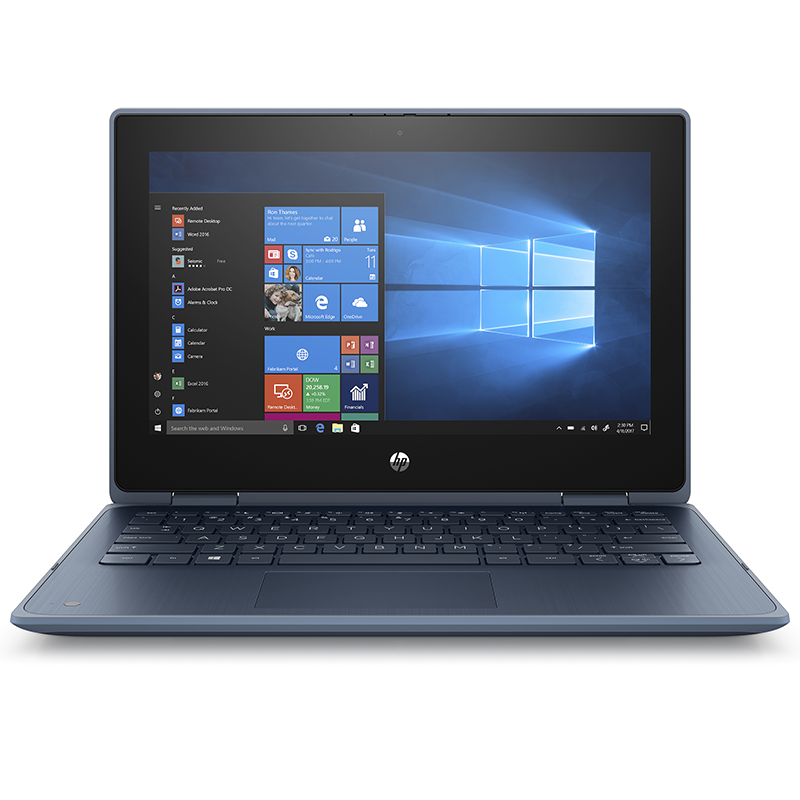 HP ProBook x360 11-Front View-Blue