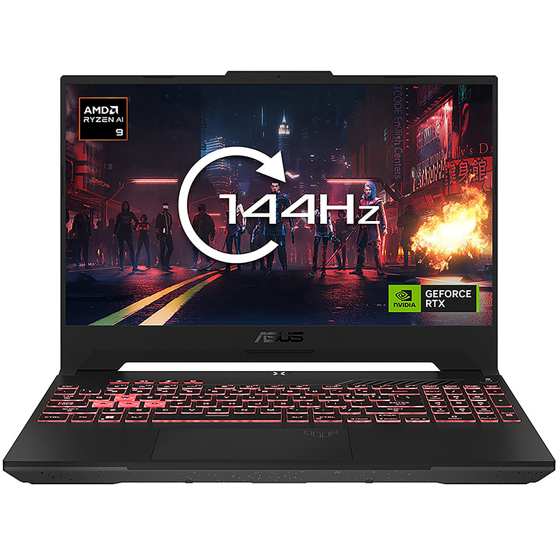 ASUS TUF Gaming A15 FA507UV-144Hz-R9-Front View