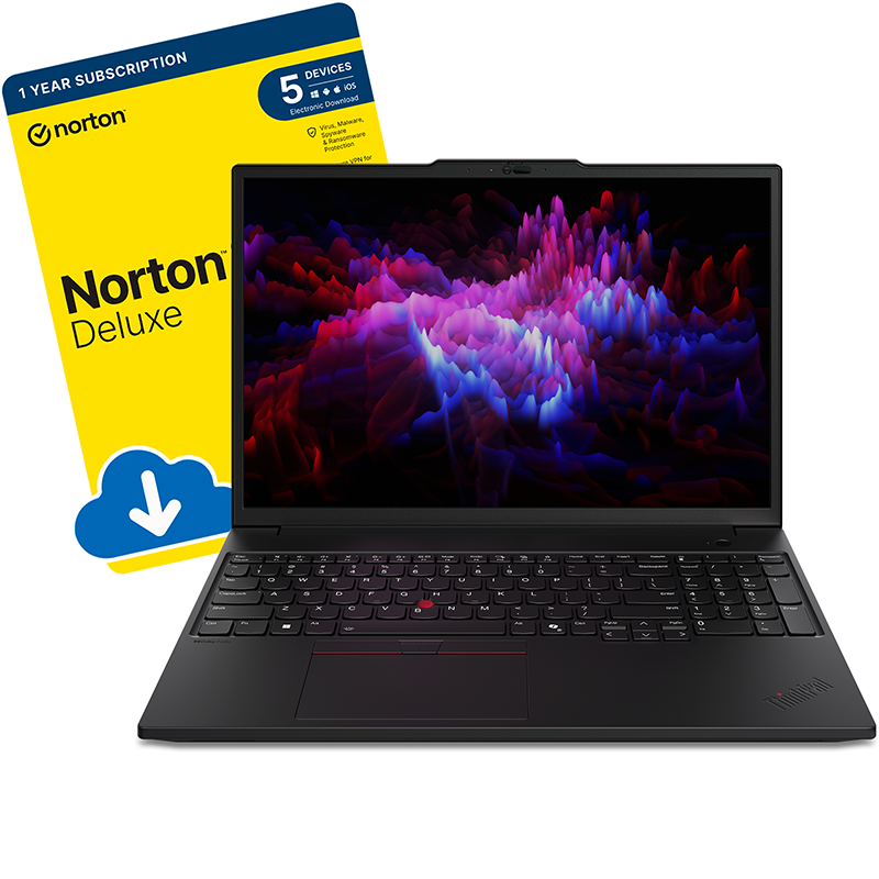 Lenovo ThinkPad P16s Gen 3 -Front View-Norton