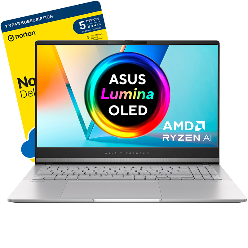 ASUS Vivobook S 15 OLED M5506WA-Front View-Norton