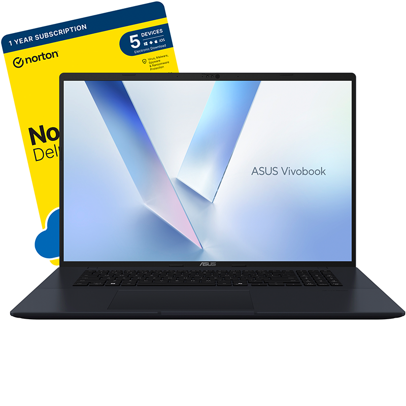 ASUS Vivobook 18 M1807-Front View-Norton