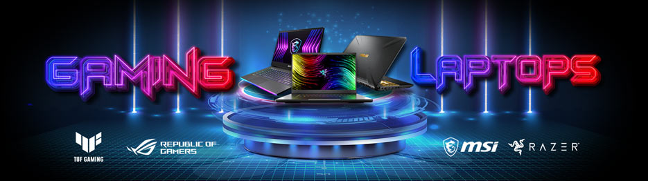 MESH Gaming Laptop Series - ASUS, MSI, RAZER