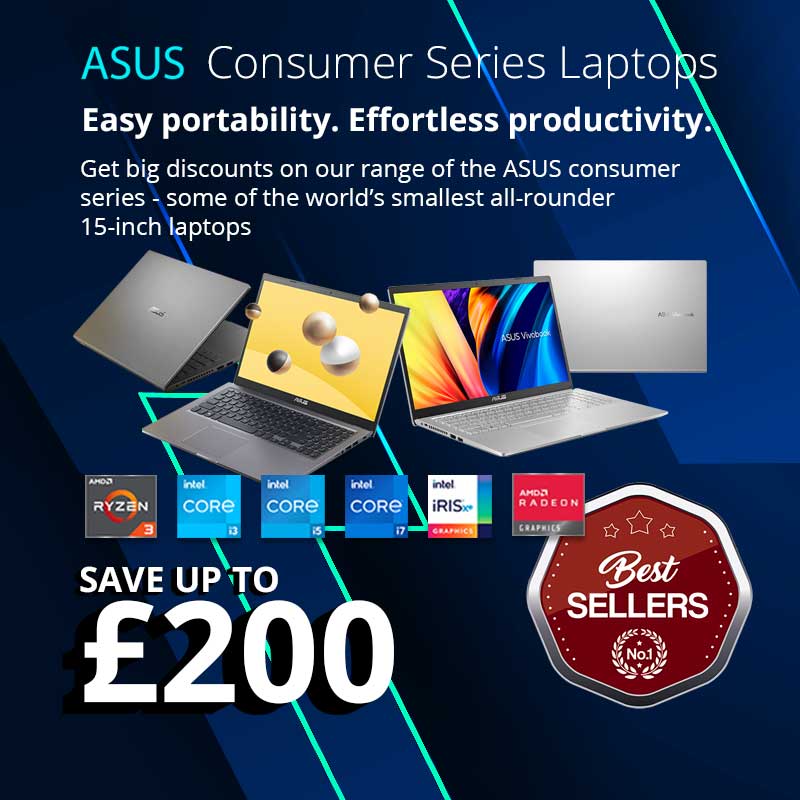 ASUS Consumer Series Laptops- Easy portability. Effortless productivity.