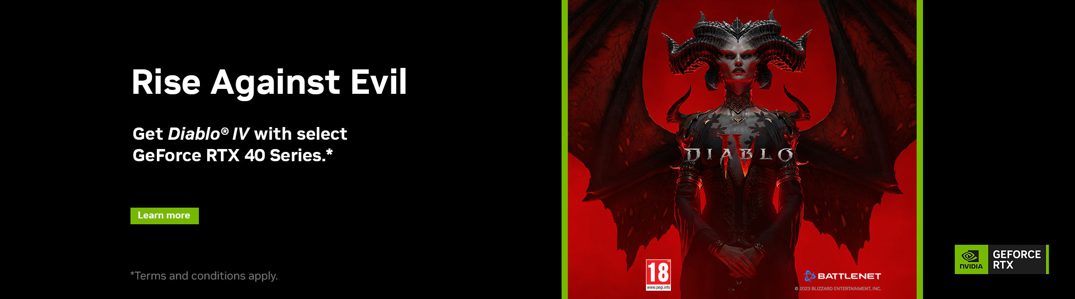 Get Diablo IV with select GeForce RTX 40 Series PCs