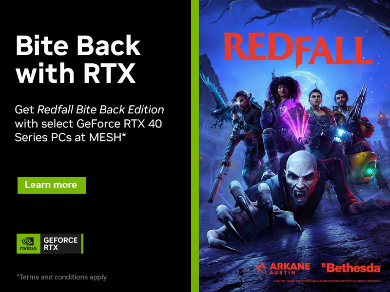 Get Redfall Bite Back Edition with select GeForce RTX 40 Series PCs