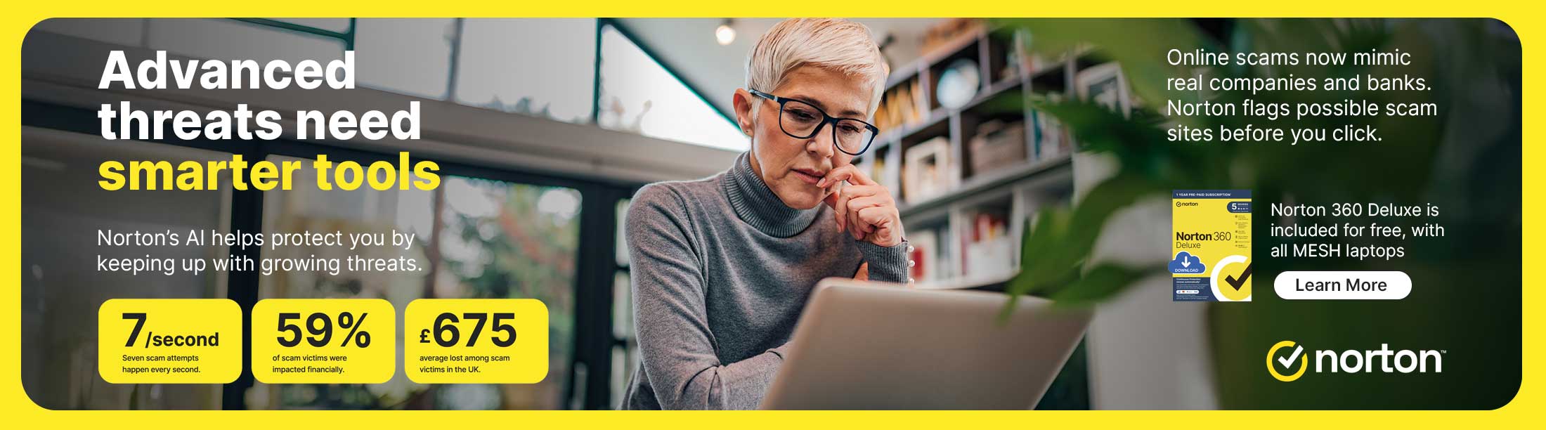 Norton 360 Deluxe - Free with all MESH Laptops