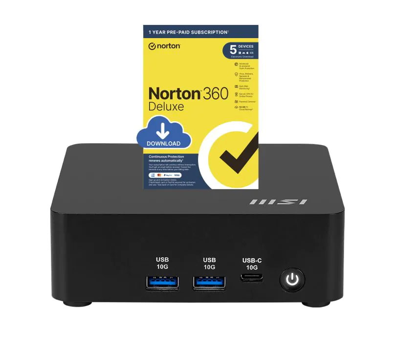 MSI Cubi NUC AI 1UMG Intel Core Ultra 5 125H 16GB RAM 500GB SSD Mini PC - 1