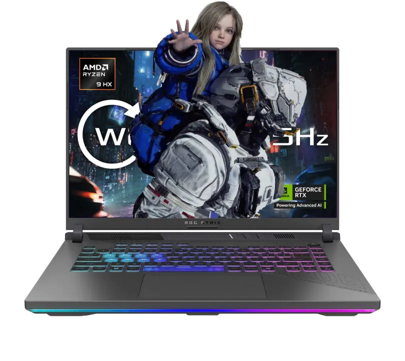 ASUS ROG Strix G16 G614 AMD Ryzen 9 8940HX 32 GB DDR5 RAM 1 TB SSD NVIDIA GeForce RTX 5070 Ti 12 GB GDDR7 16" WUXGA Wi-Fi 6E Windows 11 Home - 1