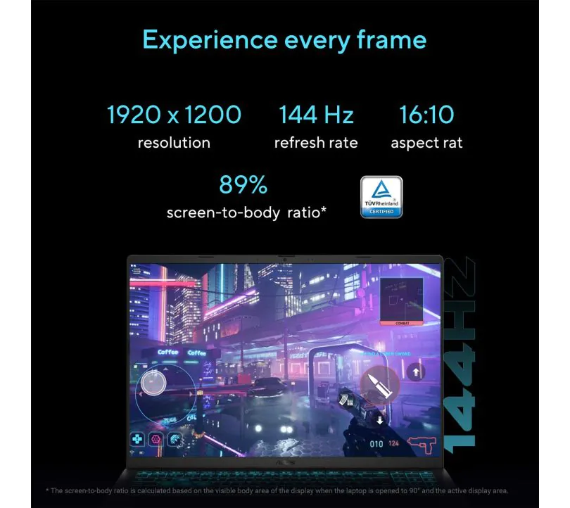 ASUS V16 Intel Core 7 240H 32 GB DDR5 RAM 1 TB SSD NVIDIA GeForce RTX 5070 8GB GDDR7 16" WUXGA Windows 11 Home - 10