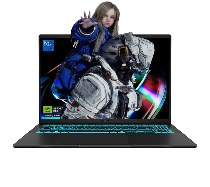 ASUS V16 Intel Core 7 240H 16 GB DDR5 RAM 1 TB SSD NVIDIA GeForce RTX 5070 8GB GDDR7 16" WUXGA Windows 11 Home - 1