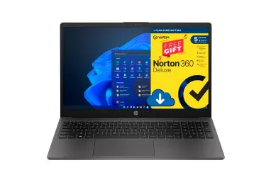 HP 255 G10 Ryzen 3-Front View with Norton